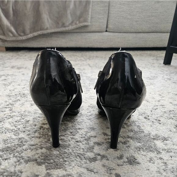 🎁Patent and suede leather bootie - Picture 4 of 5